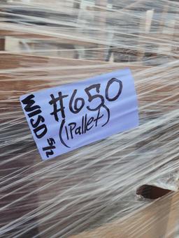 (1) Pallet w/ Group of Wooden Chairs