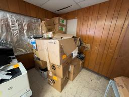 Group of Boxes w/ Desktop Office Phones, (1) Nortel Network Expansion Unit. OFFSITE: BROWNSVILLE,