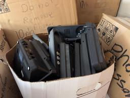 Group of Boxes w/ Desktop Office Phones, (1) Nortel Network Expansion Unit. OFFSITE: BROWNSVILLE,
