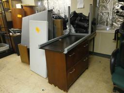 Group of Office Desks, (1) Folding Table, (1) 2-Drawer Lateral Cabinet, etc.OFFSITE: BROWNSVILLE,TX