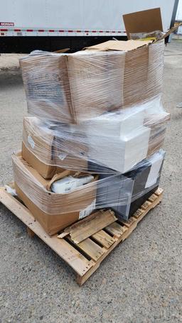 (1) Pallet w/ Flashcards, Microscopes, 3D Shapes, Educational Textbooks