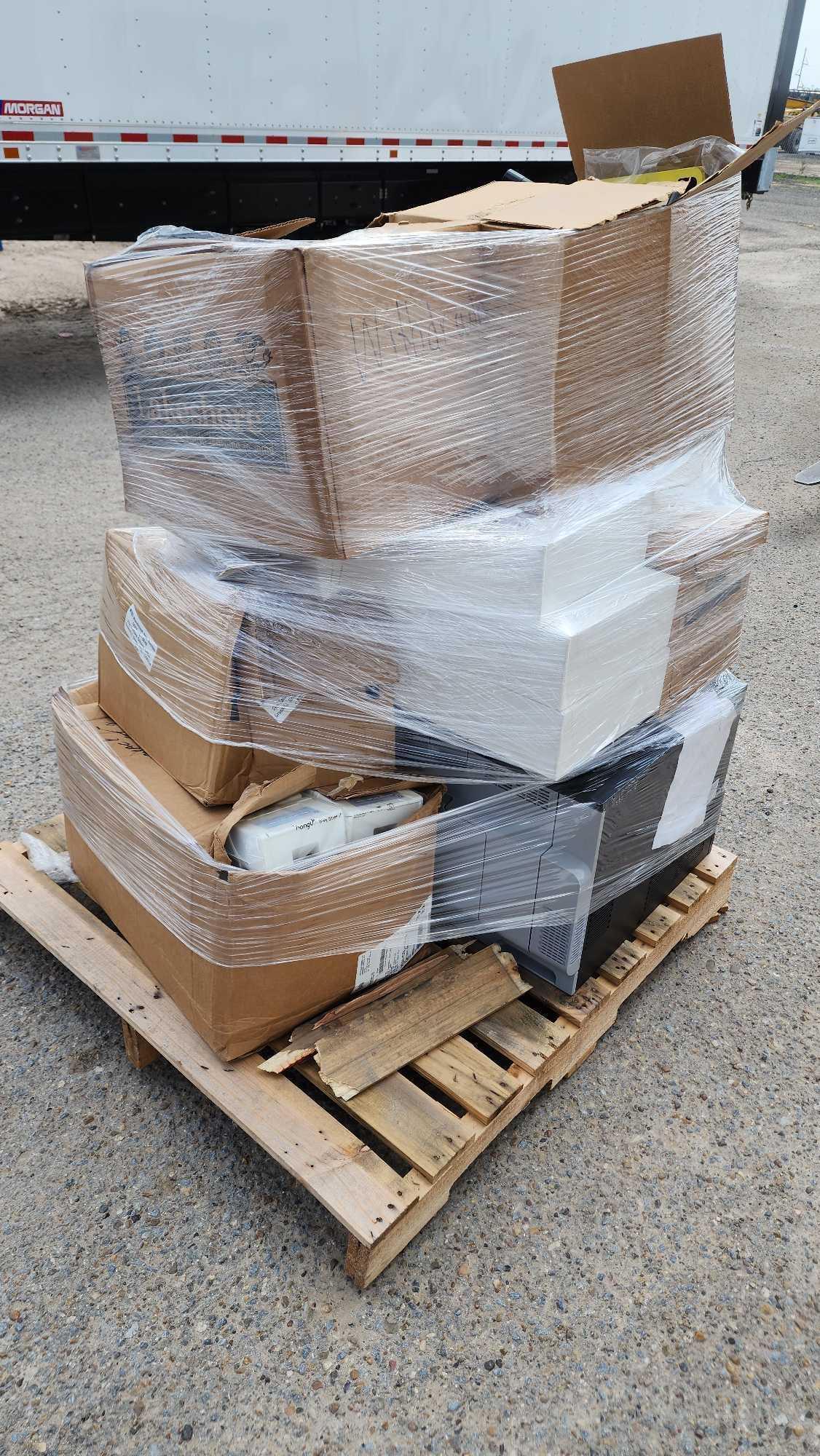 (1) Pallet w/ Flashcards, Microscopes, 3D Shapes, Educational Textbooks