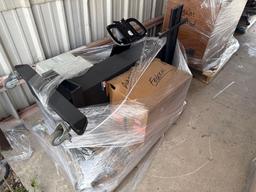 (1) Pallet w/ (1) Printer, (1) TV Stand, Box of LaserJet Printer Cartridges
