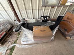 (1) Pallet w/ (1) Printer, (1) TV Stand, Box of LaserJet Printer Cartridges