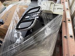 (1) Pallet w/ (1) Printer, (1) TV Stand, Box of LaserJet Printer Cartridges