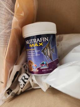 (2) Pallets w/ Delta Educational Science Kits, (1) NutraMax Fish Food, Student Tables, etc.