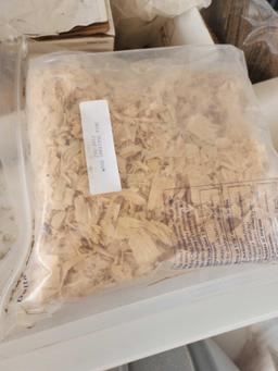 (2) Pallets w/ Delta Educational Science Kits, (1) NutraMax Fish Food, Student Tables, etc.
