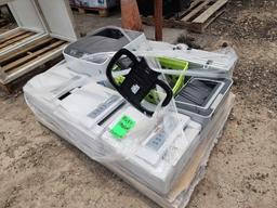 (1) Pallet w/ Group of Printers, (1) Desktop Monitor
