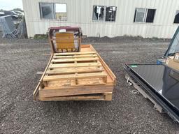 Group of Wood Pallets, (1) Cushioned Rolling Chair