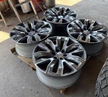 Set of 4 Used 22"in. Stock 2024 Denali Wheels