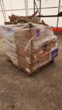 (1) Pallet w/ Reading Books, Misc. Disassembled Metal Rods and Frame, ETC.