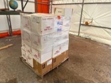 Boxes of Performance Plus White Lotion Skin Cleansers on Pallet