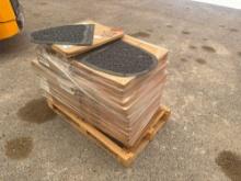 Boxes of Boardwalk Rubber Urinal Mats on Pallet
