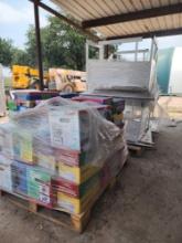 Group of Student Tables, TIME for Kids Teaching Materials, Educational Textbooks on (2) Pallets