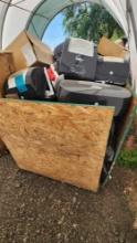 Group of Merfin iView Paper Towel, Hand Soap, & Toilet Paper Dispensers on Pallet