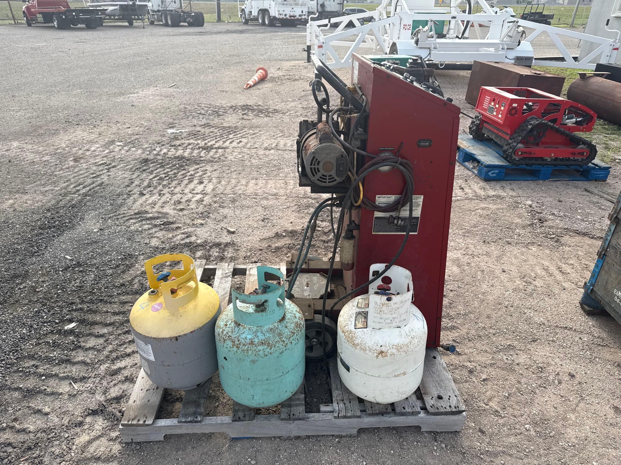 (1) Blue Point Model 160-019-903 Refrigerant Recovery Machine Srl.#H483412 Hrs: 00368, (3) Tanks