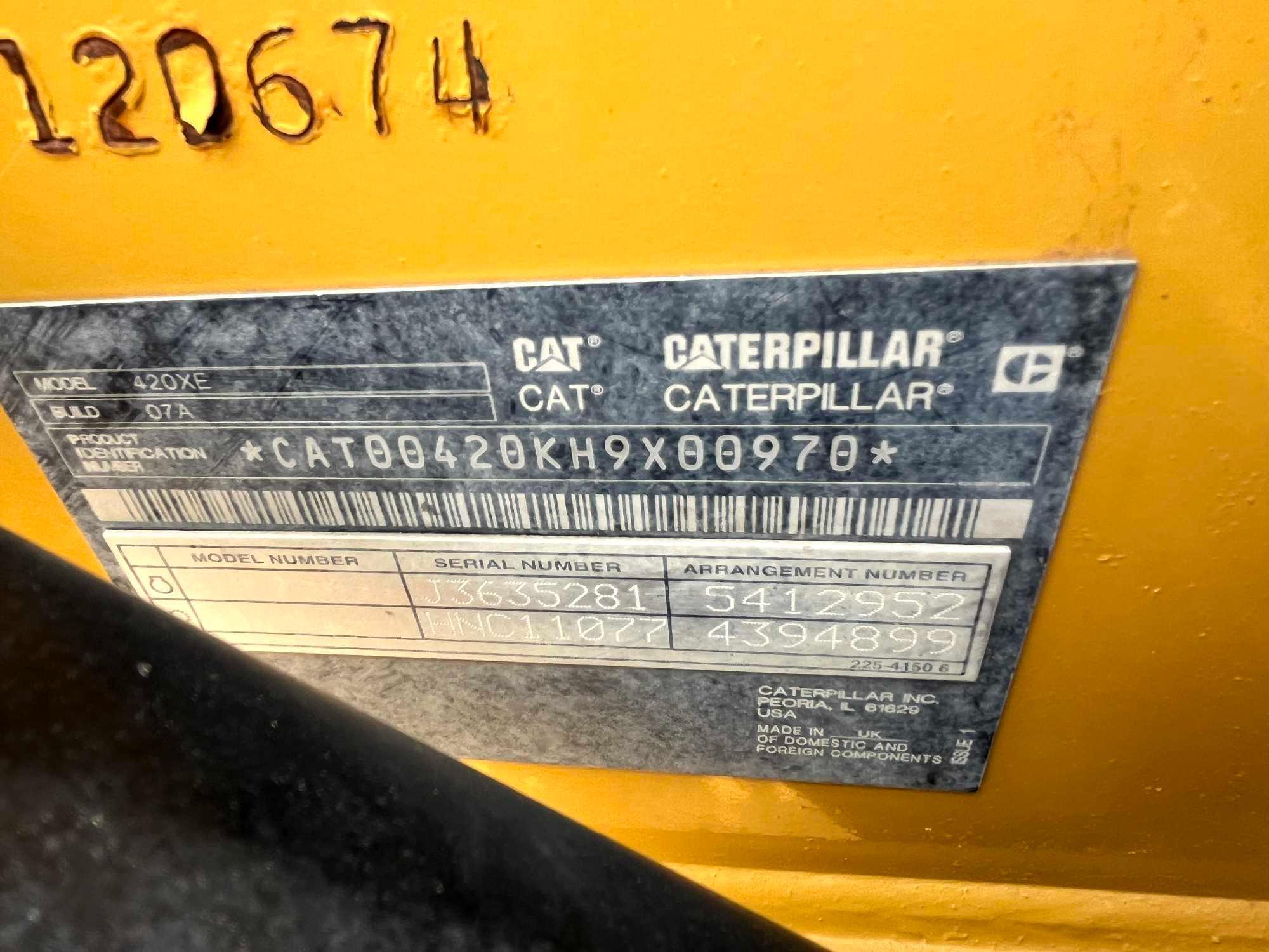 2021 Caterpillar 420 XE Backhoe Loader, PIN# CAT00420KH9X00970 *OFFSITE: EDINBURG, TX