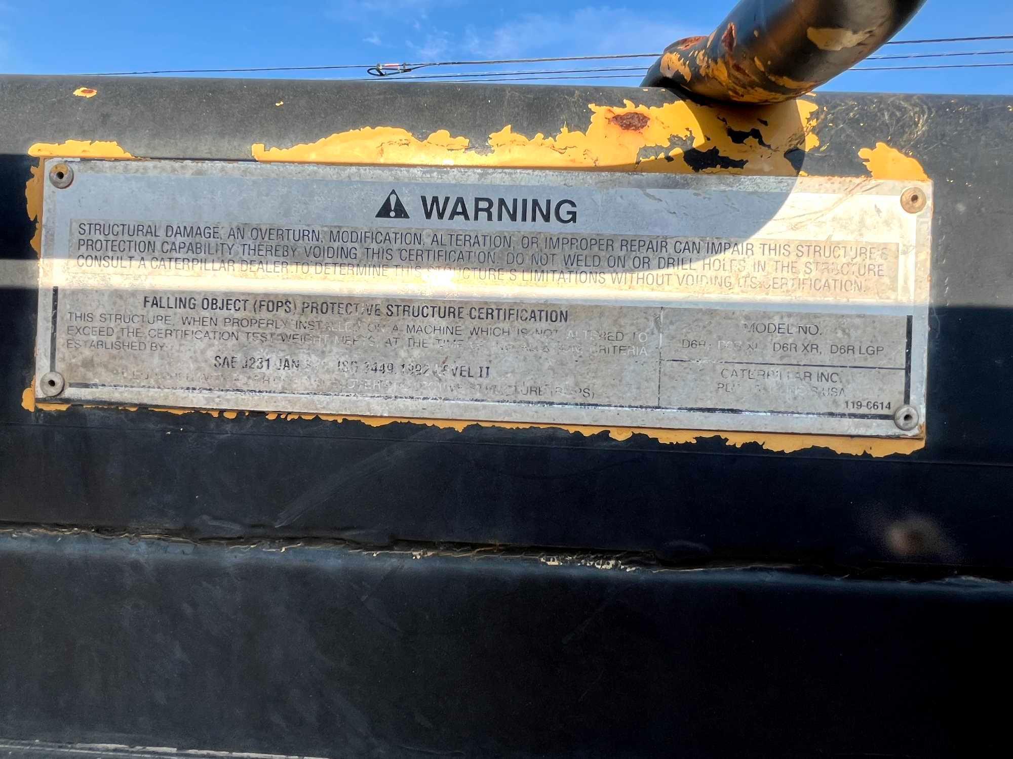 2002 Caterpillar D6R Bulldozer *OFFSITE: EDINBURG, TX