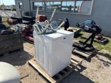 (1) MayTag Commercial High Efficiency Washer Srl.#C62940834, (1) Bariatric Medical Shower Chair