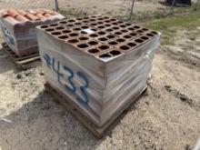 Pallet of Clay Hole Bricks