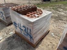 Pallet of Clay Hole Bricks