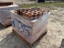 Pallet of Clay Hole Bricks