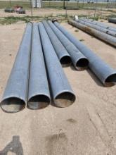 (6) 12"in. Wide, 20'ft. Long Galvanized Pipes