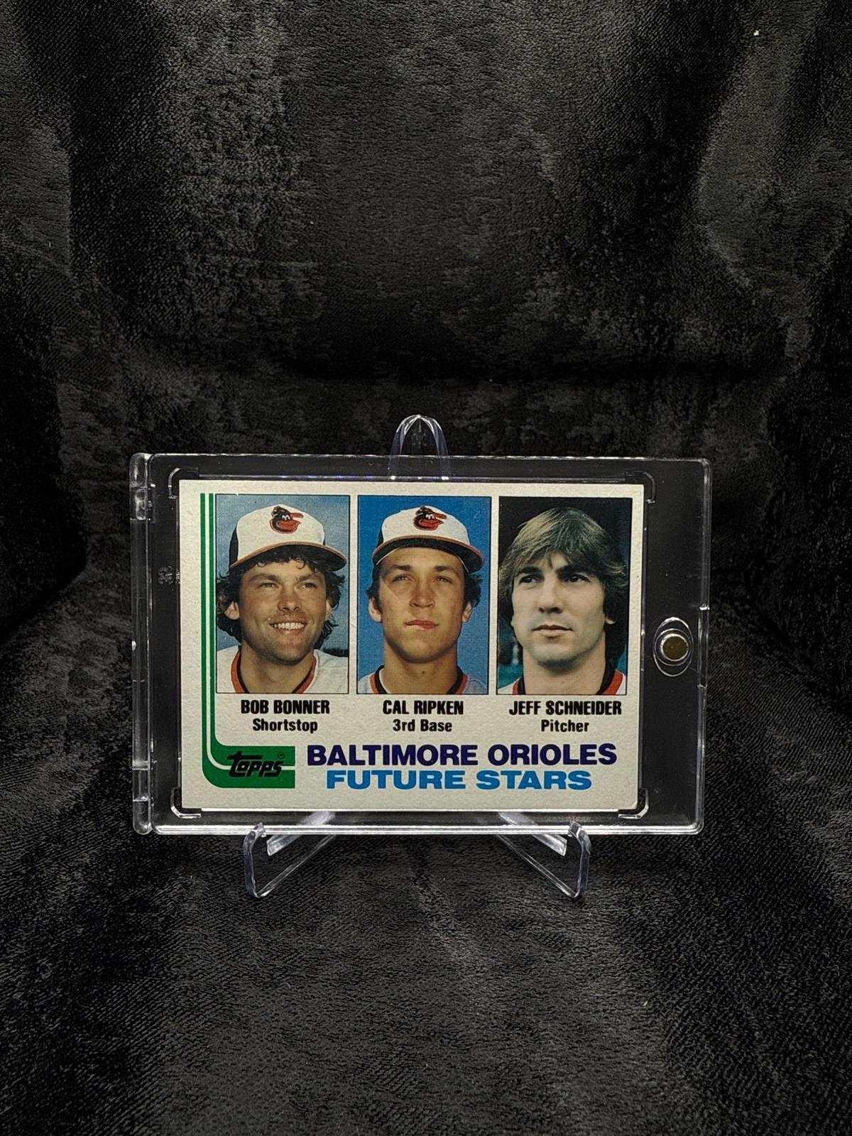 1982 TOPPS - FUTURE STARS BOB BONNER/ CAL RIPKEN/ JEFF SCHNEIDER