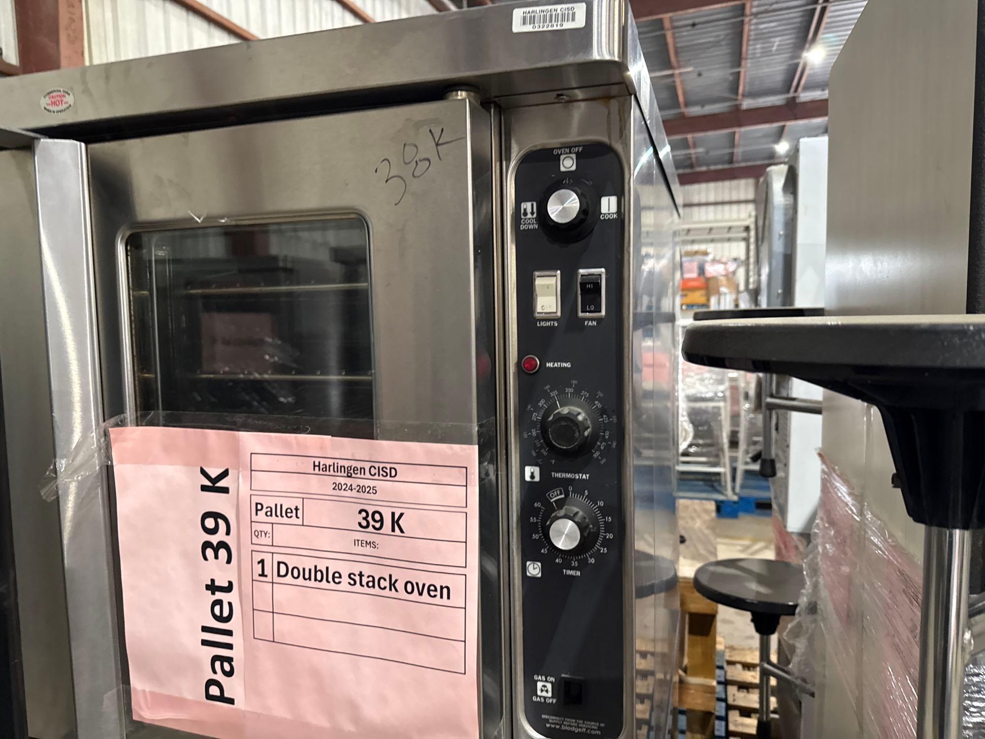 (1) Blodgett Stainless/S Commercial Double Stack Oven