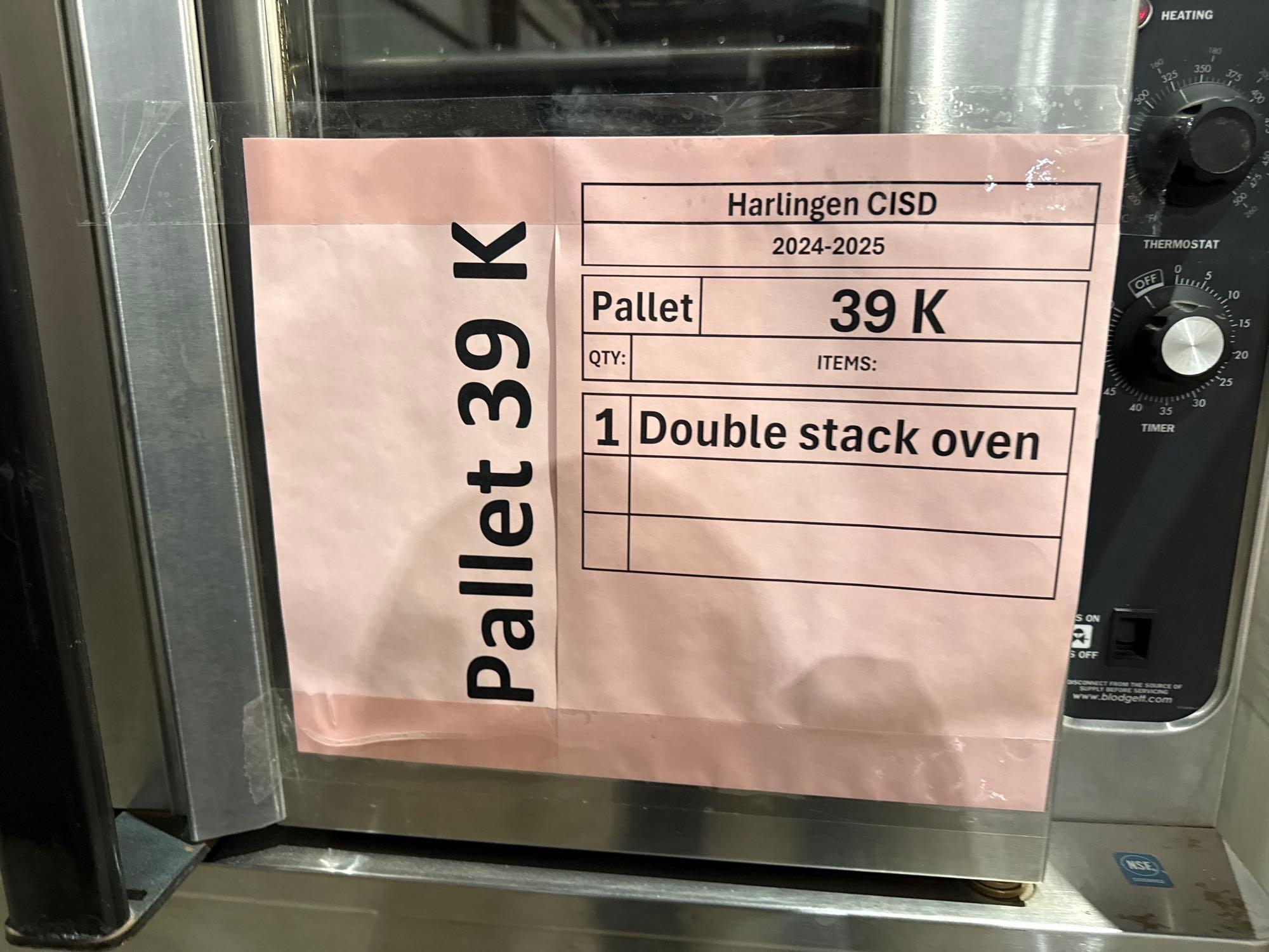 (1) Blodgett Stainless/S Commercial Double Stack Oven