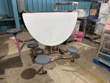 (1) Round Folding Cafeteria Table