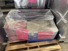 (1) Pallet of Plastic Serving Trays, (1) Ice Chest
