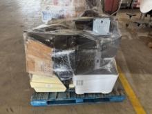 (1) Lamintor, (3) Printers, (8) Monitors, (3) Cameras, (5) Surge Protectors, (1) Radio, etc.