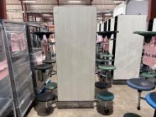 (1) Cafeteria Table w/ Attached Stools