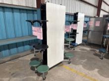 (1) Cafeteria Table w/ Attached Stools