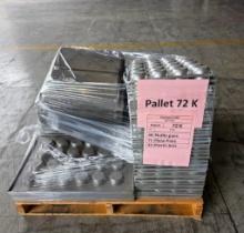 (49) Muffin Pans, (71) Metal Pans, (13) Plastic Bins