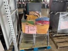 (7) Student Chairs, (3) Padded Chairs, (1) Wood Chair