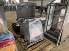(1) Table, (1) Metal Cart