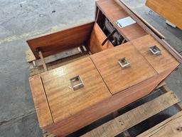 SINGER Sewing Machine Desk w/ Drawers on Pallet