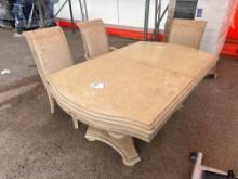 (1) Large Dining Table, (3) Chairs