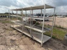 Group of (1) Metal Shelf Rack, Misc. Metal Rods