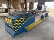 Max Reach Electric Telescopic Conveyor, Model MR3-25/80 w/Traverse, Srl# 1145