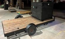 BBQ Smoker Pit on Trailer