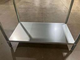 (1) NEW Stainless Steel Work Table w/ Undershelf - 48" x 30" x 34.5", OFFSITE: ROBSTOWN,TX