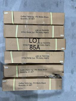 (6) NEW Boxed Metal End Table Leg Kits, 18" x 18", (6 x's the $Money) OFFSITE: ROBSTOWN,TX