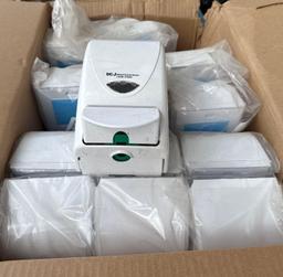 Boxes of SCJ Professional Hand Sanitizer Dispensers on Pallet