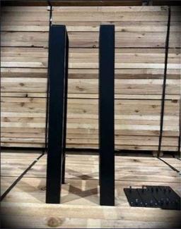 (6) NEW Boxed Sets of Black Metal 29"x9" Two Sofa Table Legs,(6 x's the $Money)OFFSITE: ROBSTOWN, TX