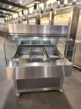 (1) BKI Mobile Stainless/S Commercial 3-Pan Hot Food Bar