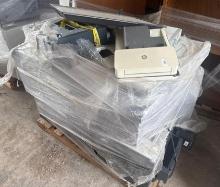 1 Pallet w/Epson, Hitachi & Eiki Projectors, HP Printers, TV, Overhead Projector