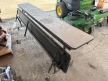 (1) Foldable Bench Cafeteria Table